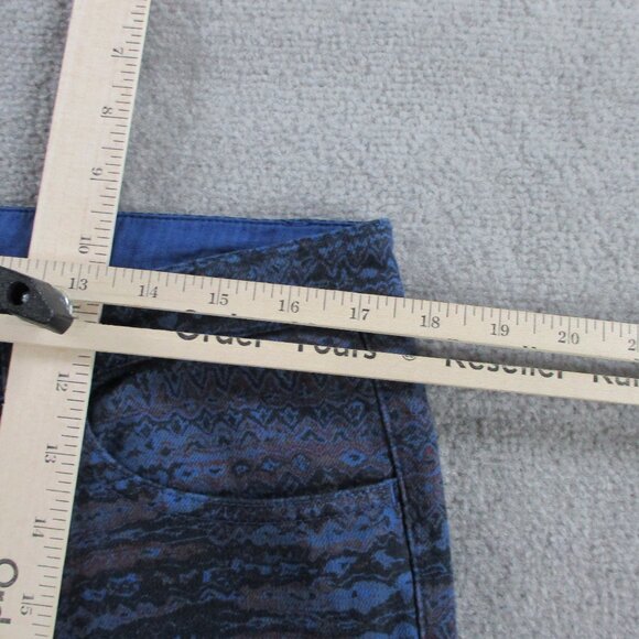 NWT See By Chloe Jeans Womens 32 Blue Space Dye Printed Patterned Skinny $350 - Picture 9 of 14